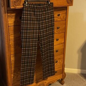 Sanctuary Brown and Black Plaid Dress Pants